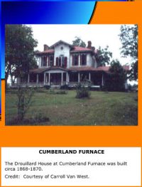 Cumberland Furnace Slideshow | Tennessee Encyclopedia