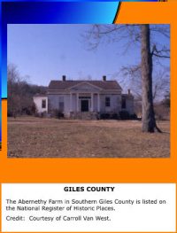 Giles County Slideshow | Tennessee Encyclopedia